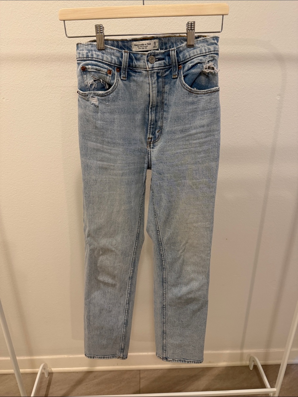 Abercrombie & Fitch Light Blue Slim Straight Jeans
